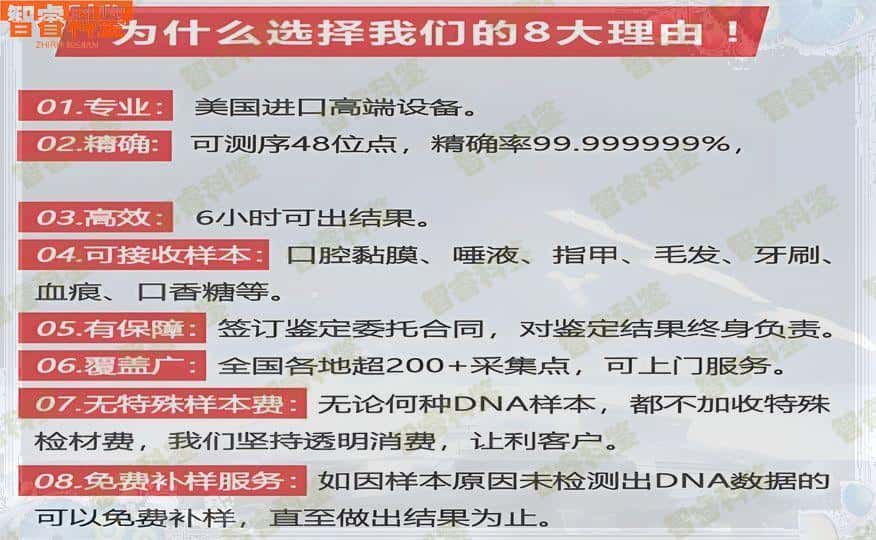 沁阳可以做亲子鉴定的正规机构一共15家